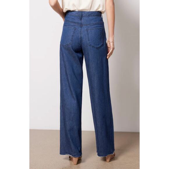 New Kut From The Kloth Size 2 Maggie High Rise Wide Leg Jeans Excite Dark Wash - Picture 14 of 14